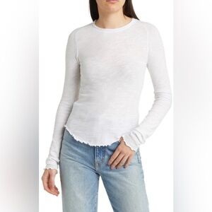 We The Free White Long Sleeve Top Be My Baby Long Sleeve Knit Top In Ivory